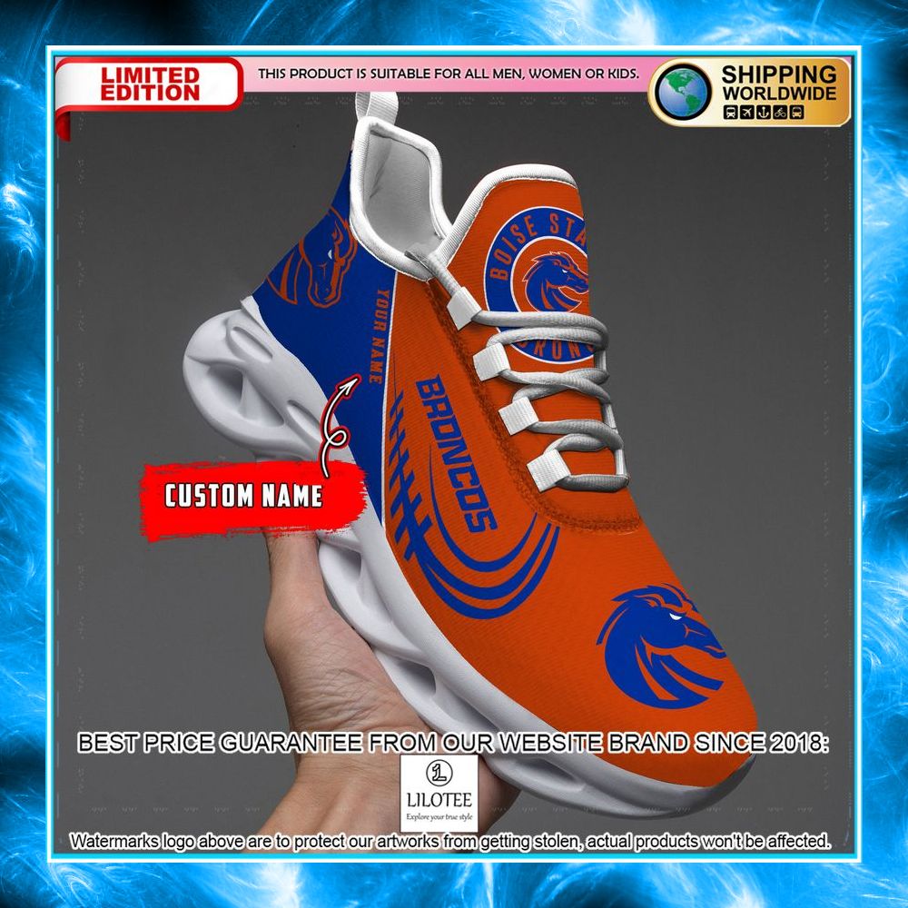 personalized ncaa teams boise state broncos max soul shoes 1 122