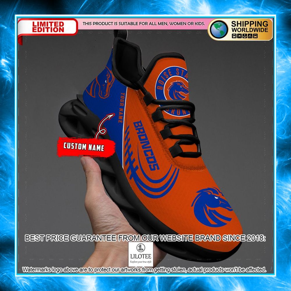 personalized ncaa teams boise state broncos max soul shoes 2 933