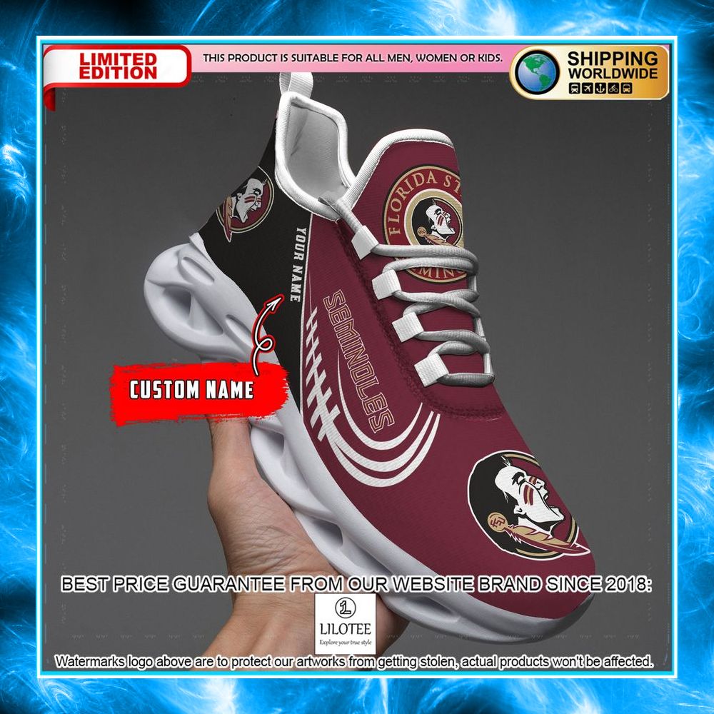 personalized ncaa teams florida state seminoles max soul shoes 1 647