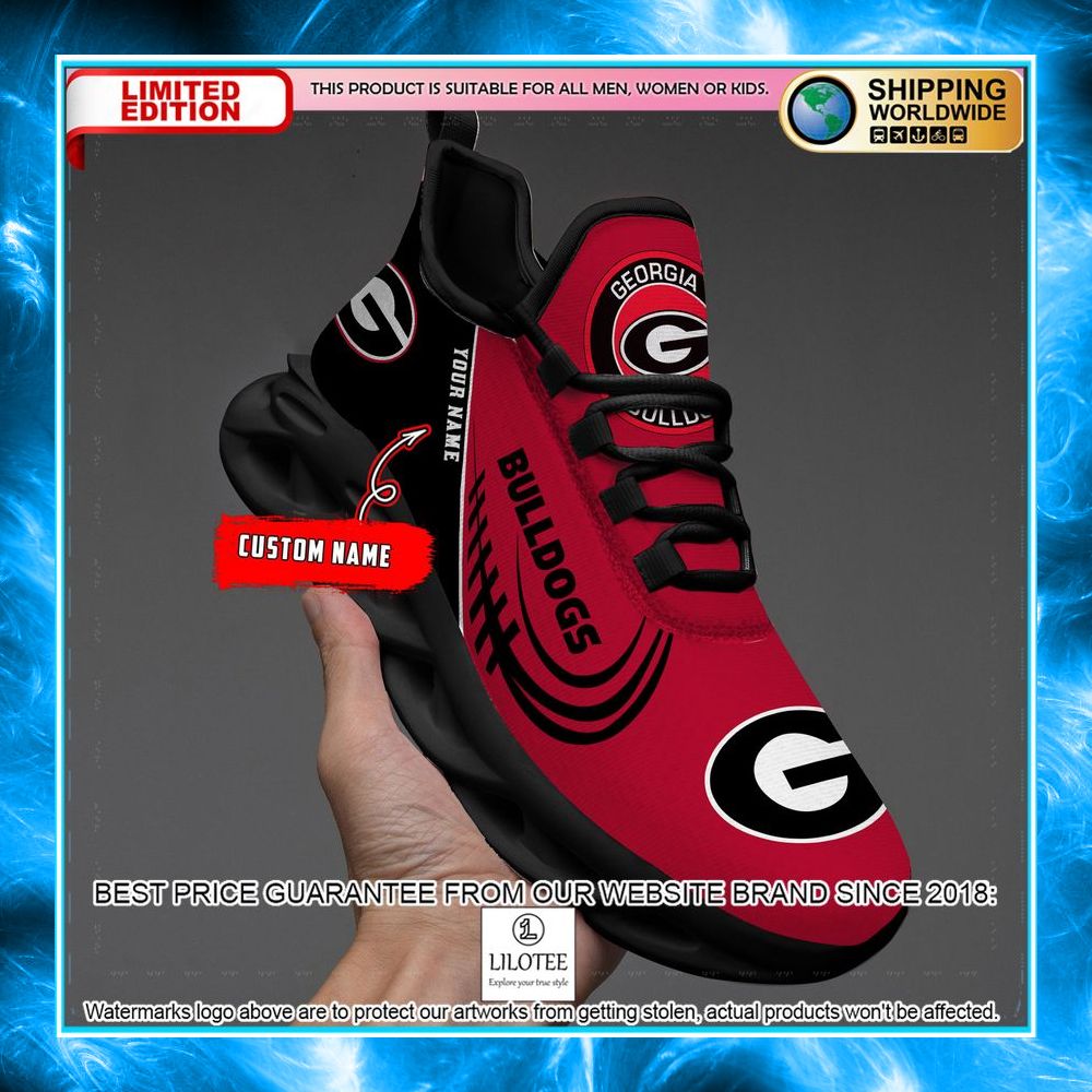 personalized ncaa teams georgia bulldogs max soul shoes 2 290