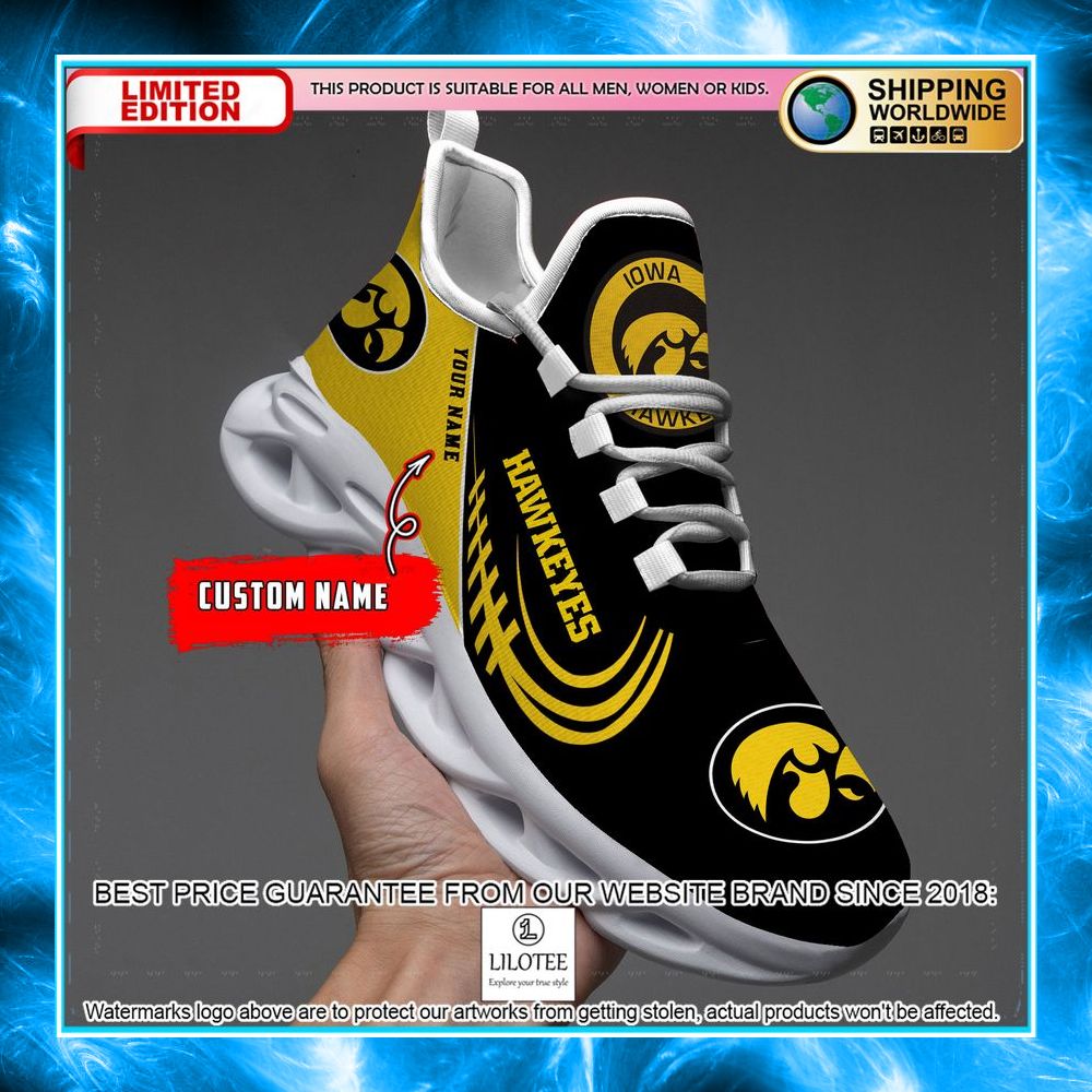 personalized ncaa teams iowa hawkeyes max soul shoes 1 735