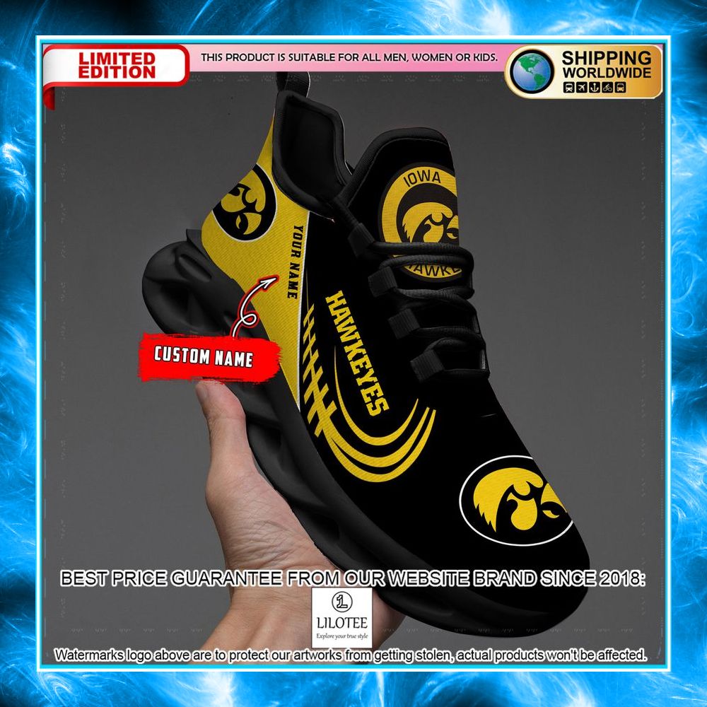 personalized ncaa teams iowa hawkeyes max soul shoes 2 577