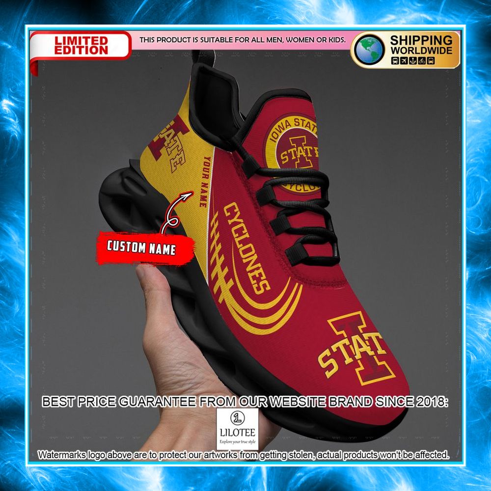 personalized ncaa teams iowa state cyclones max soul shoes 2 99
