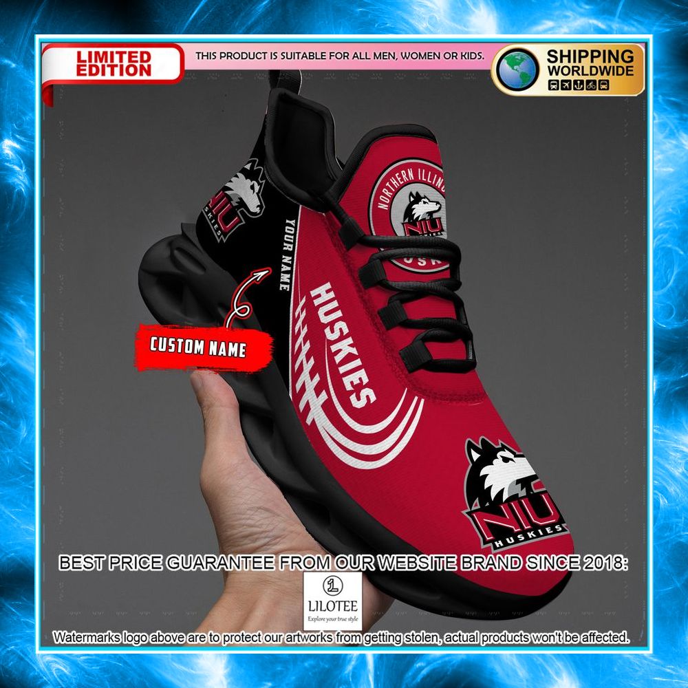 personalized ncaa teams northern illinois huskies max soul shoes 2 286