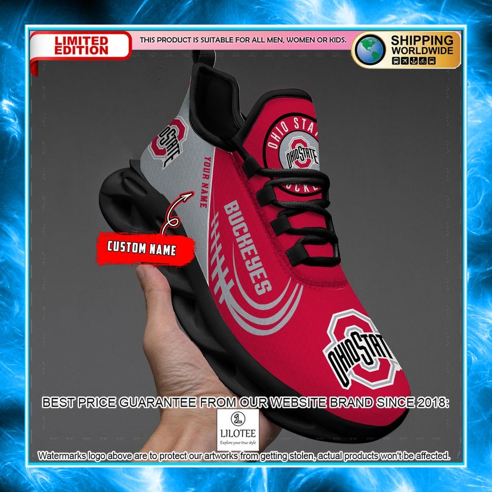 personalized ncaa teams ohio state buckeyes max soul shoes 2 473