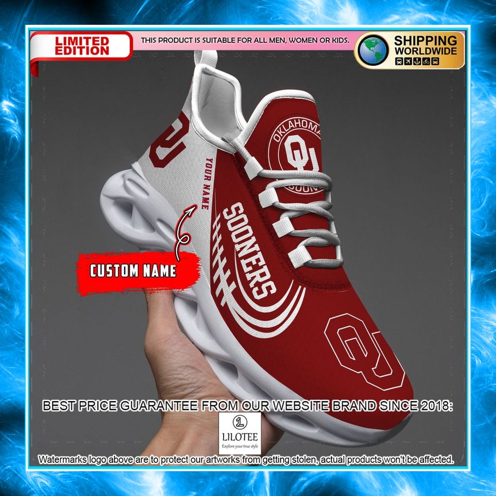 personalized ncaa teams oklahoma sooners max soul shoes 1 698