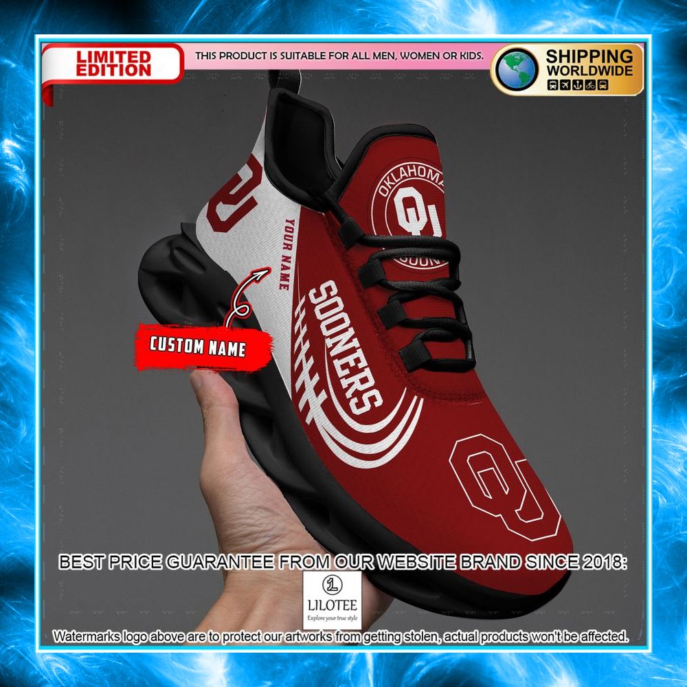 personalized ncaa teams oklahoma sooners max soul shoes 2 494