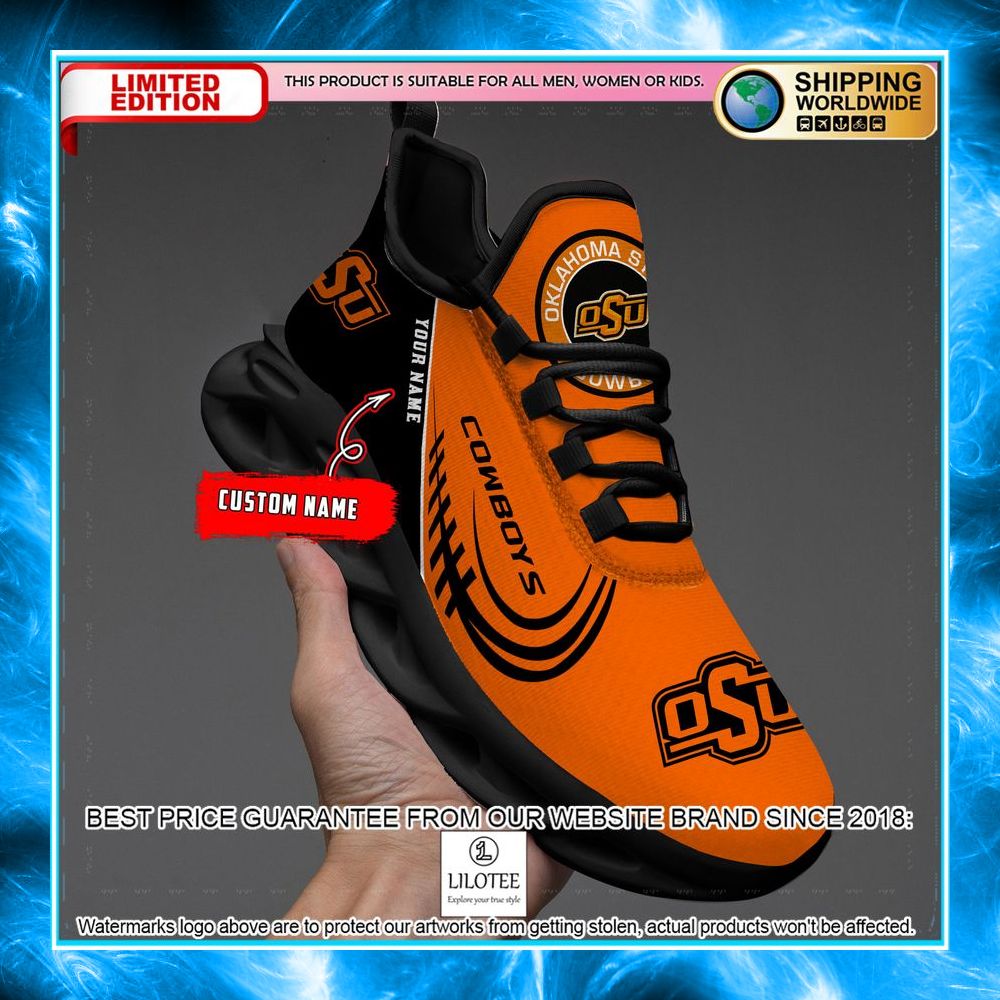 personalized ncaa teams oklahoma state cowboys max soul shoes 2 596