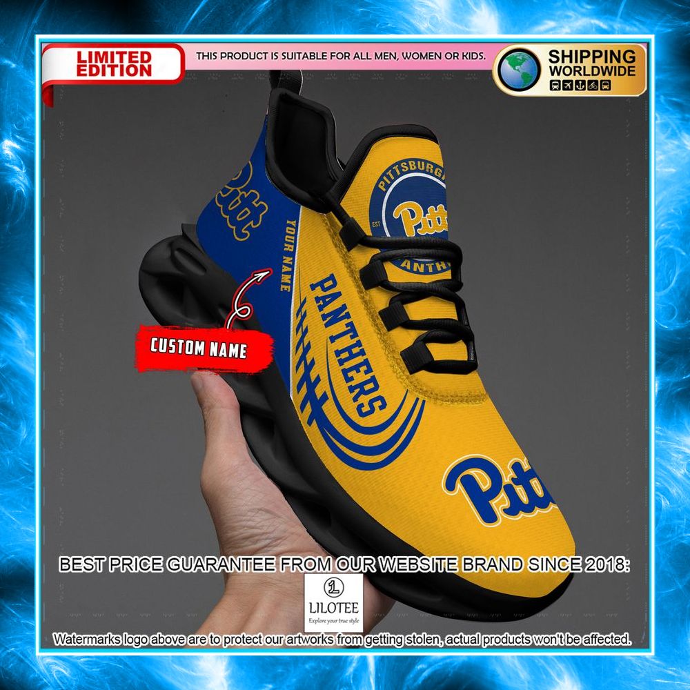 personalized ncaa teams pittsburgh panthers max soul shoes 2 154