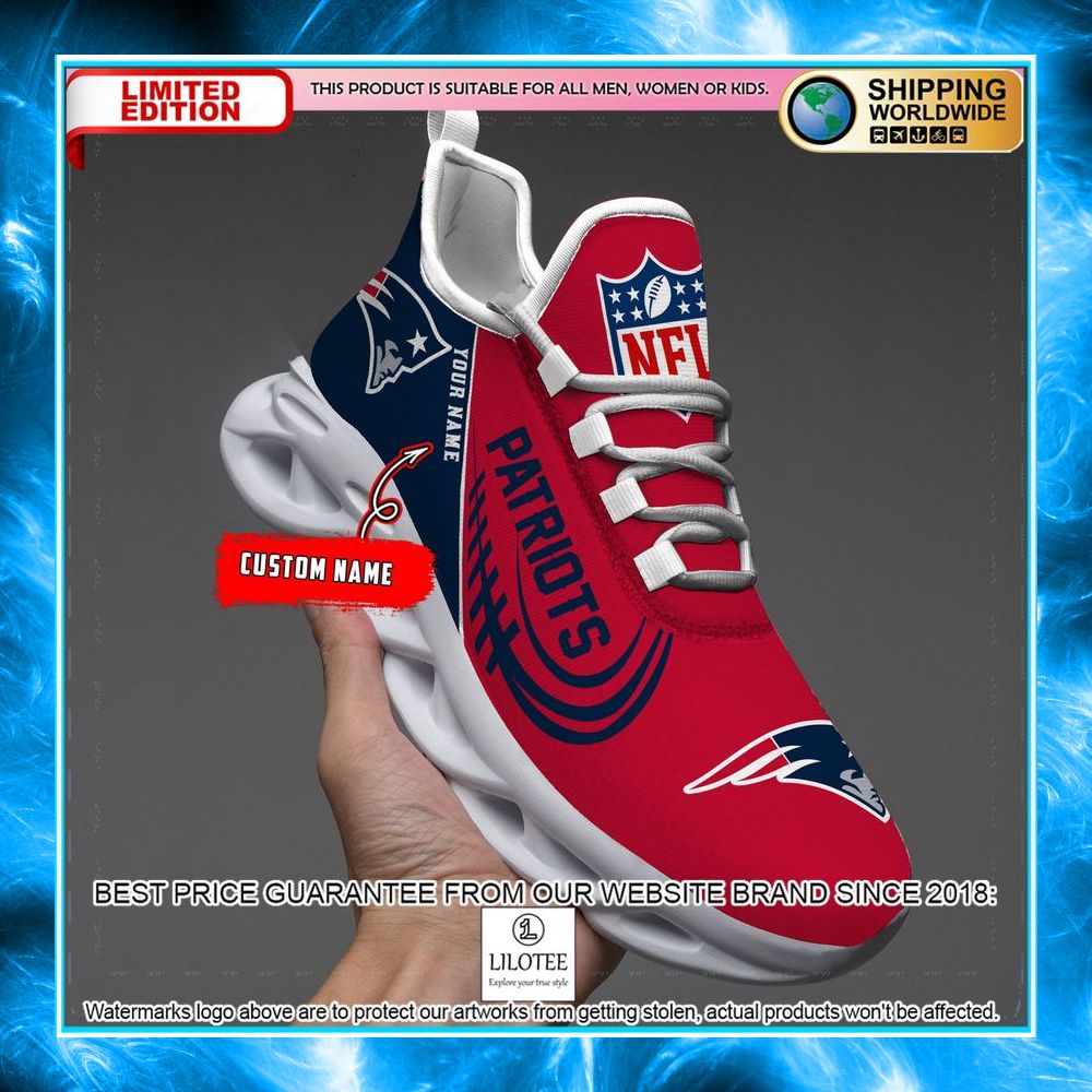 personalized new england patriots max soul shoes 1 332