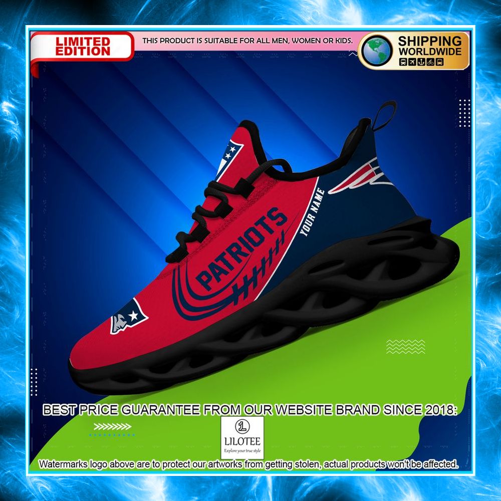 personalized new england patriots max soul shoes 2 172