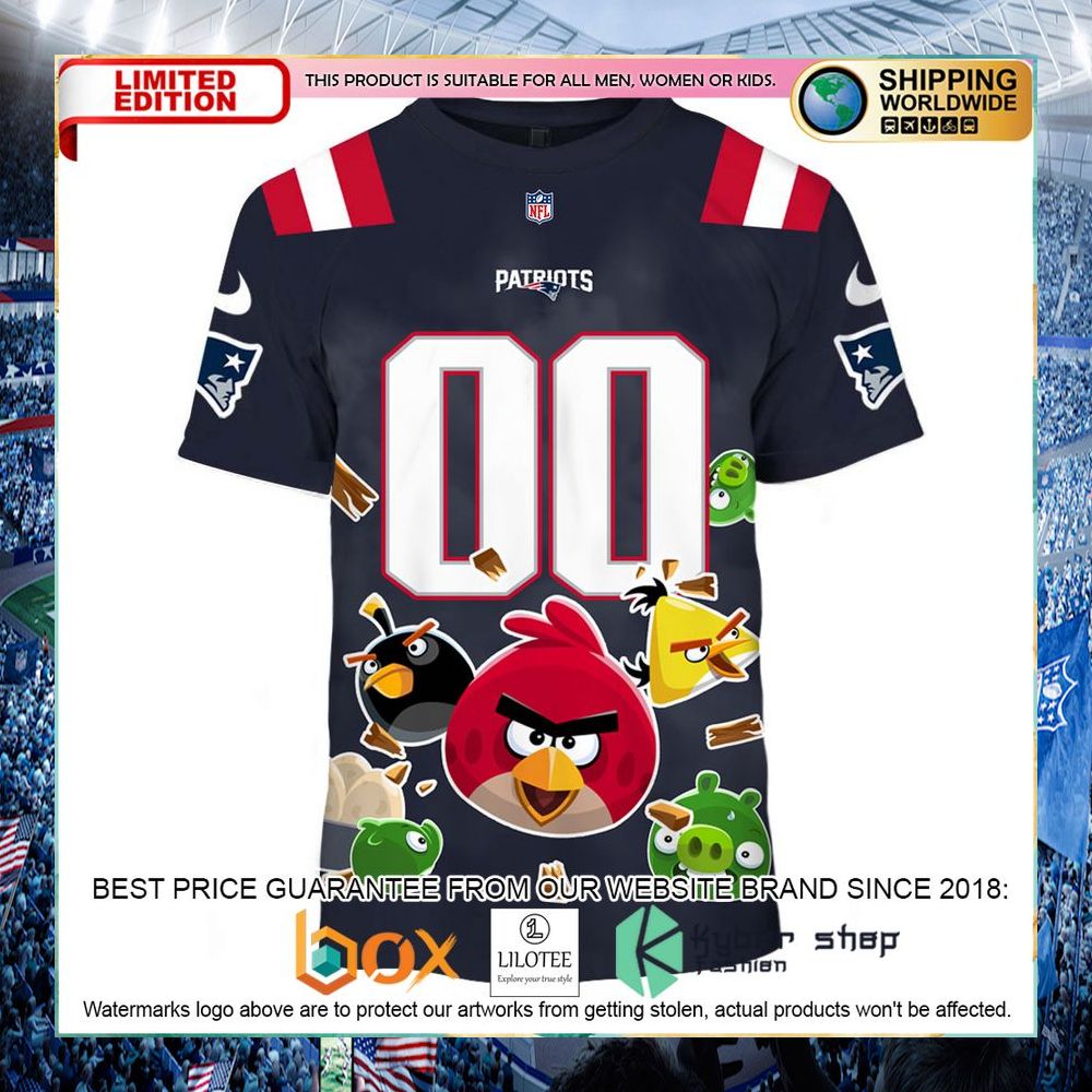 personalized new england patriots nfl x angry birds hoodie shirt 2 40