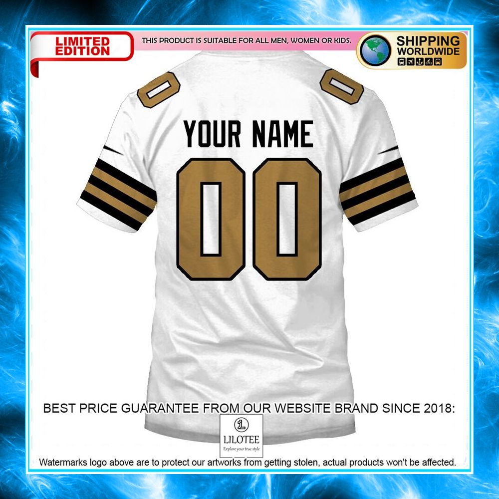 personalized new orleans saints white 3d shirt hoodie 6 611