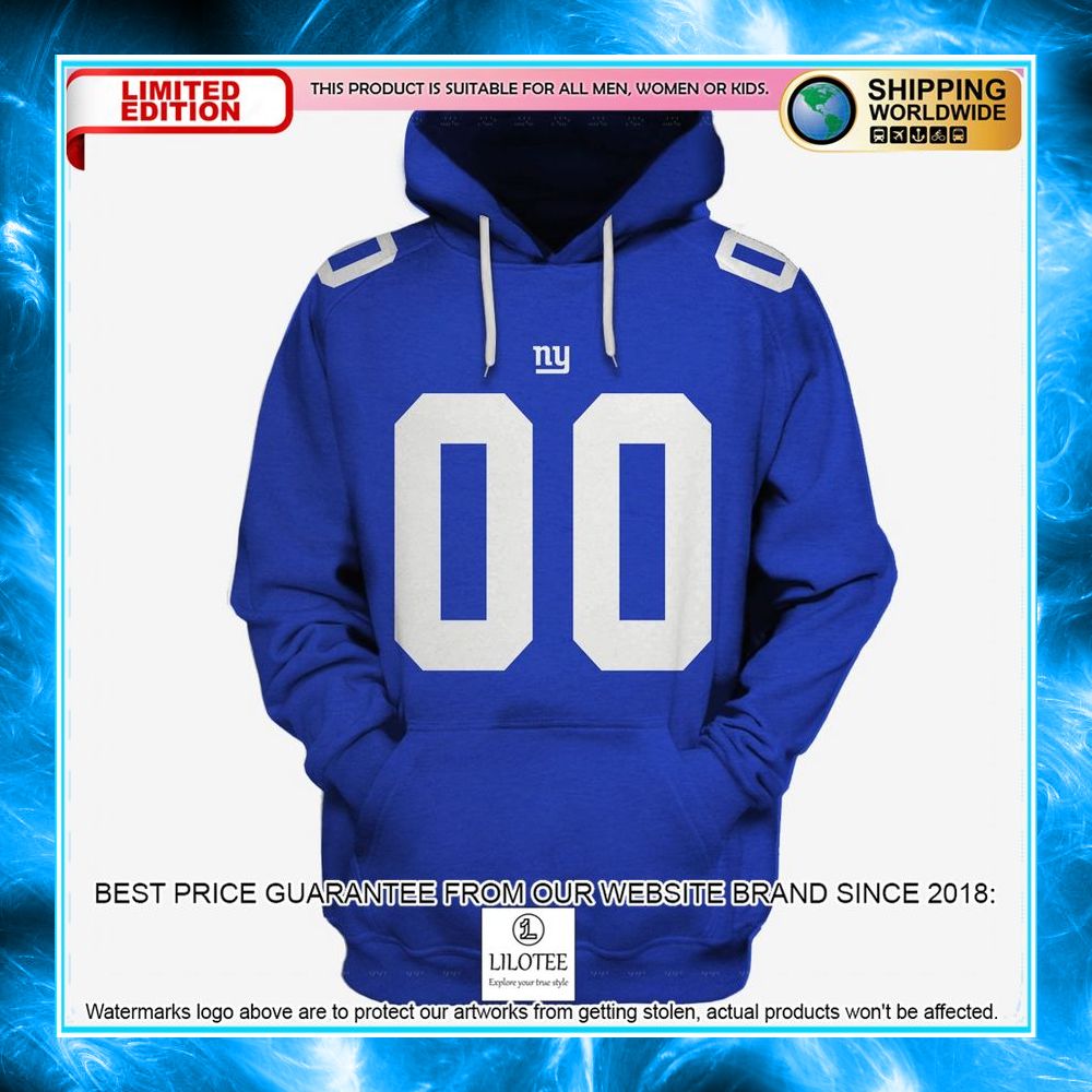personalized new york giants blue 3d shirt hoodie 1 532