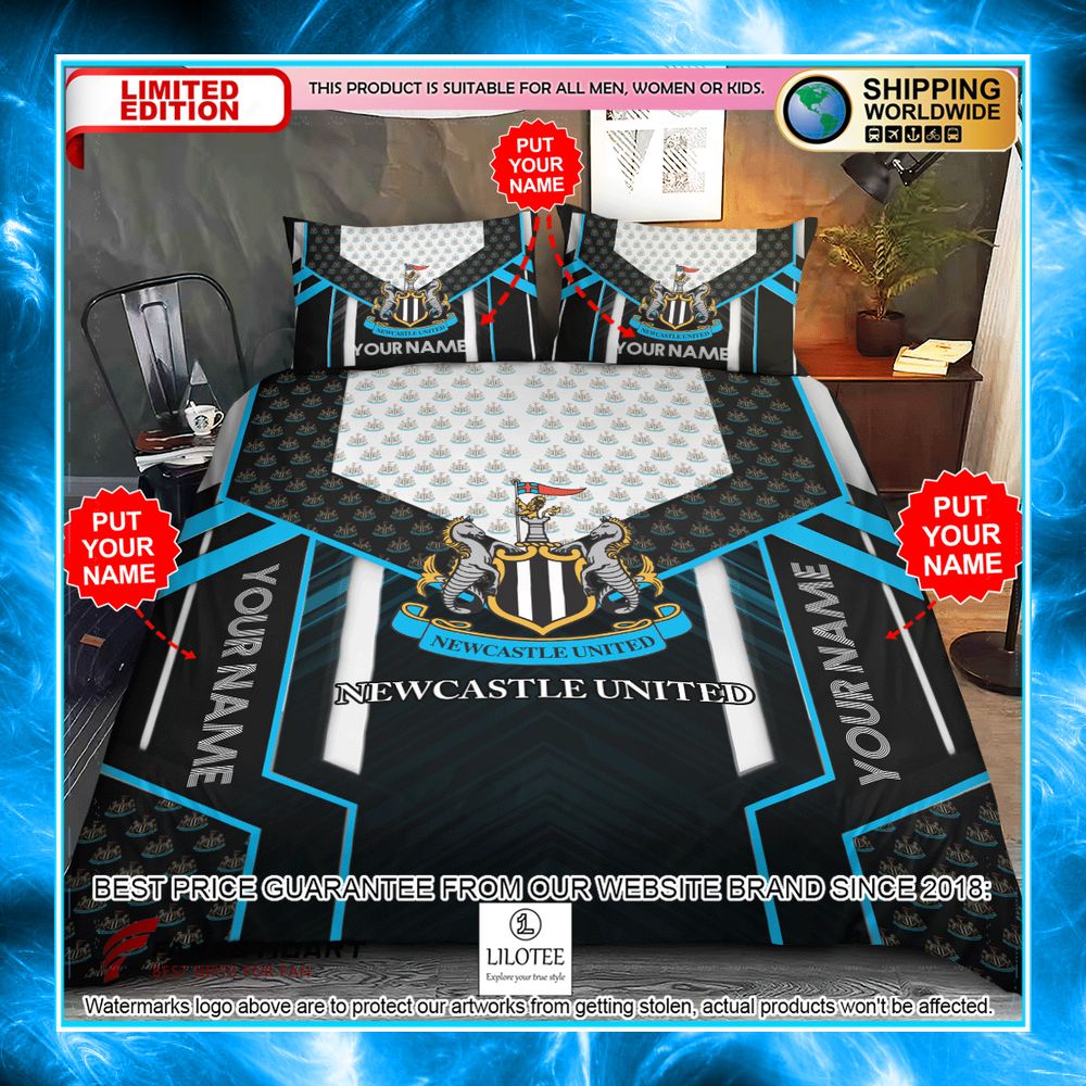 personalized newcastle united fc bedding set 1 571