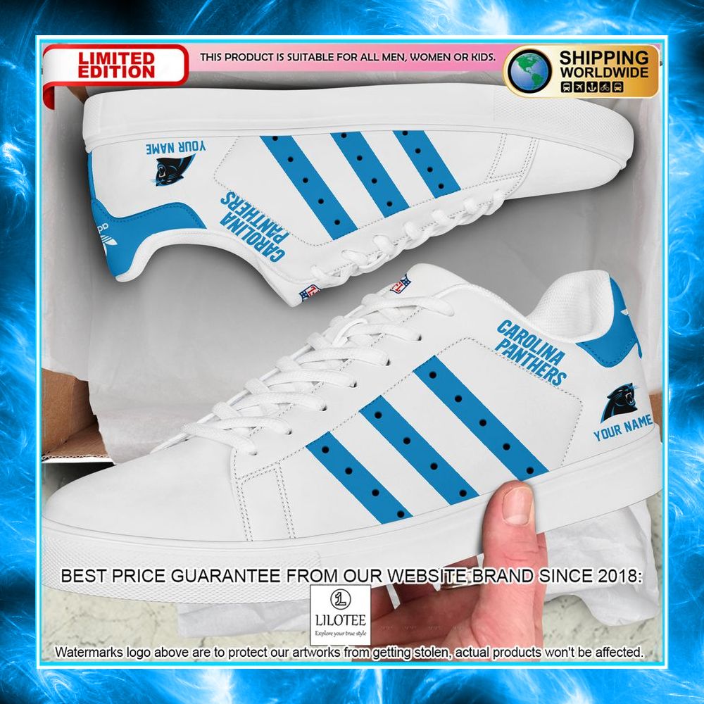 personalized nfl carolina panthers stan smith shoes 1 254