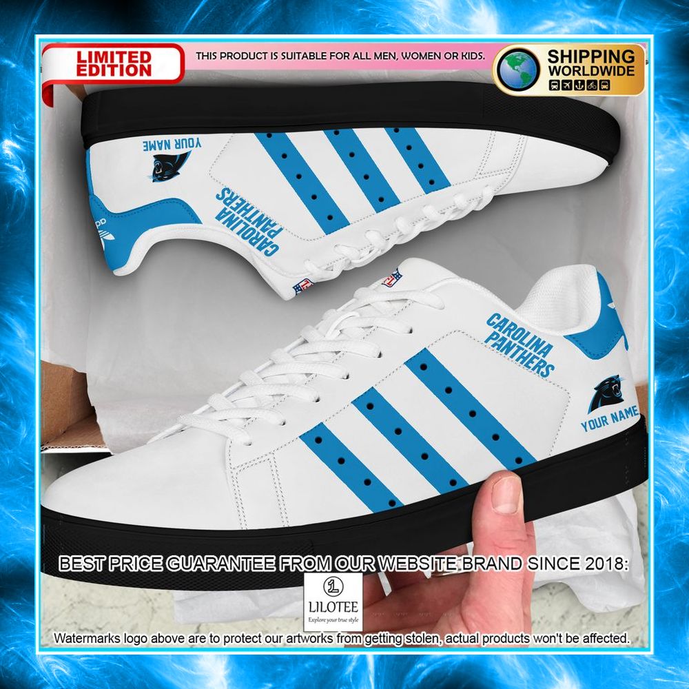 personalized nfl carolina panthers stan smith shoes 2 321