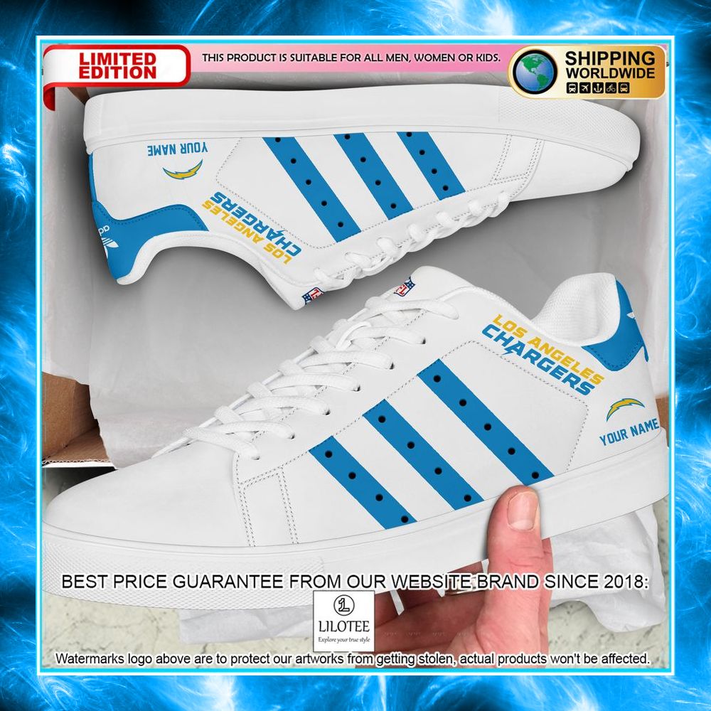 personalized nfl los angeles chargers stan smith shoes 1 990