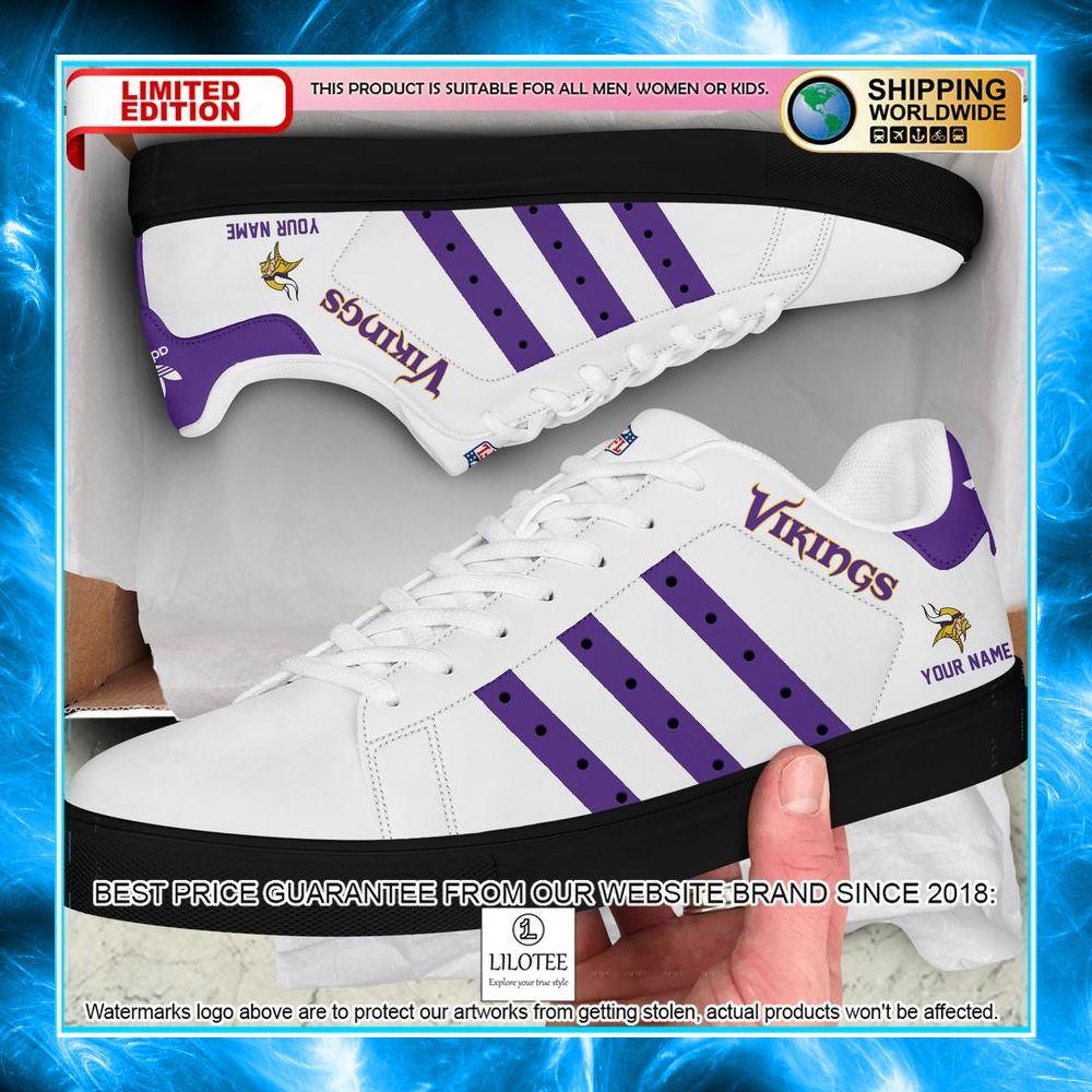personalized nfl minnesota vikings stan smith shoes 2 295