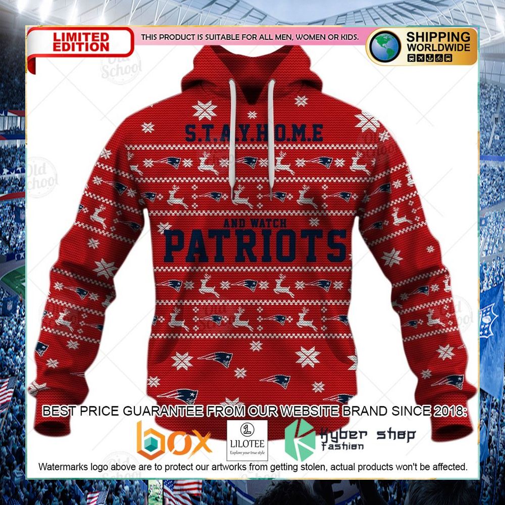 personalized nfl new england patriots christmas hoodie shirt 2 141