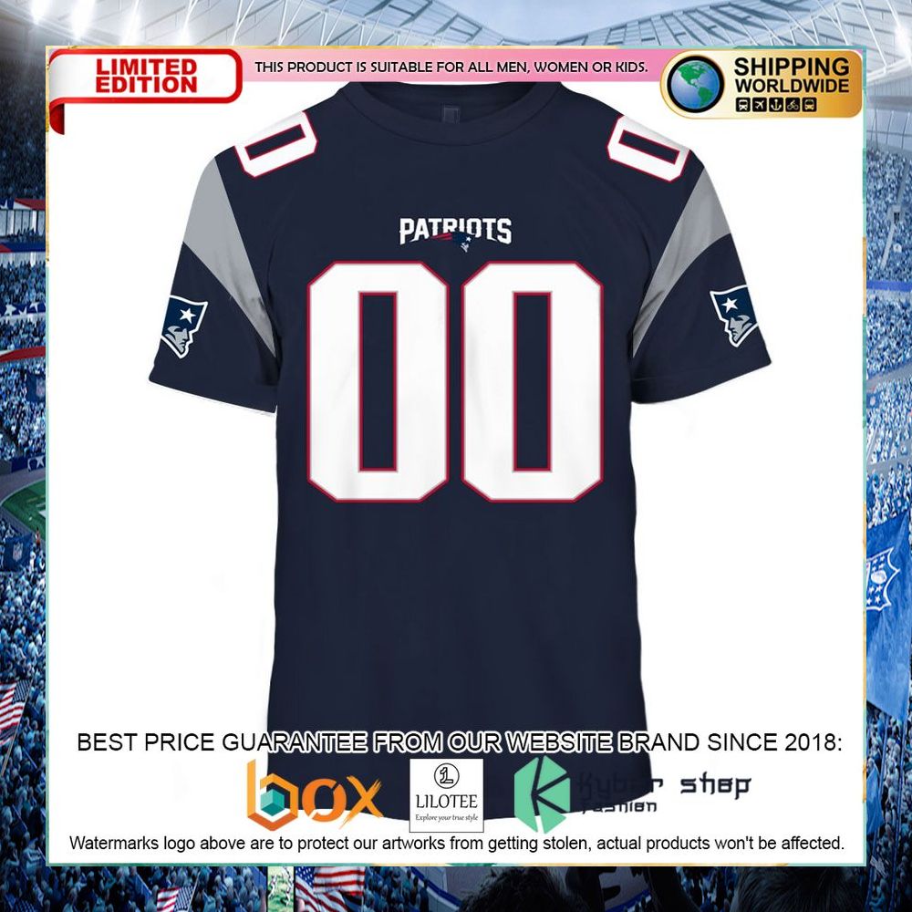 personalized nfl new england patriots navy hoodie shirt 2 854