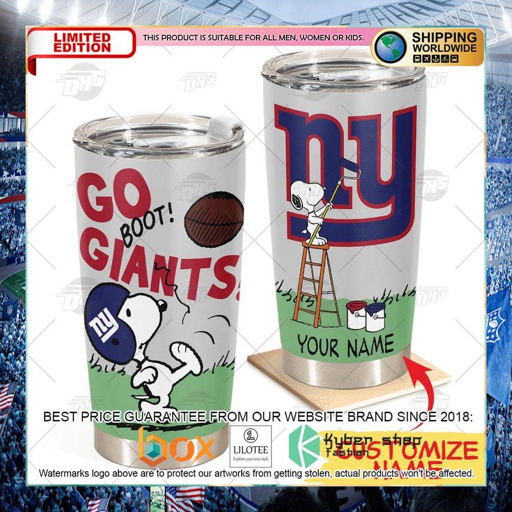 personalized nfl new york giants snoopy tumbler 1 294