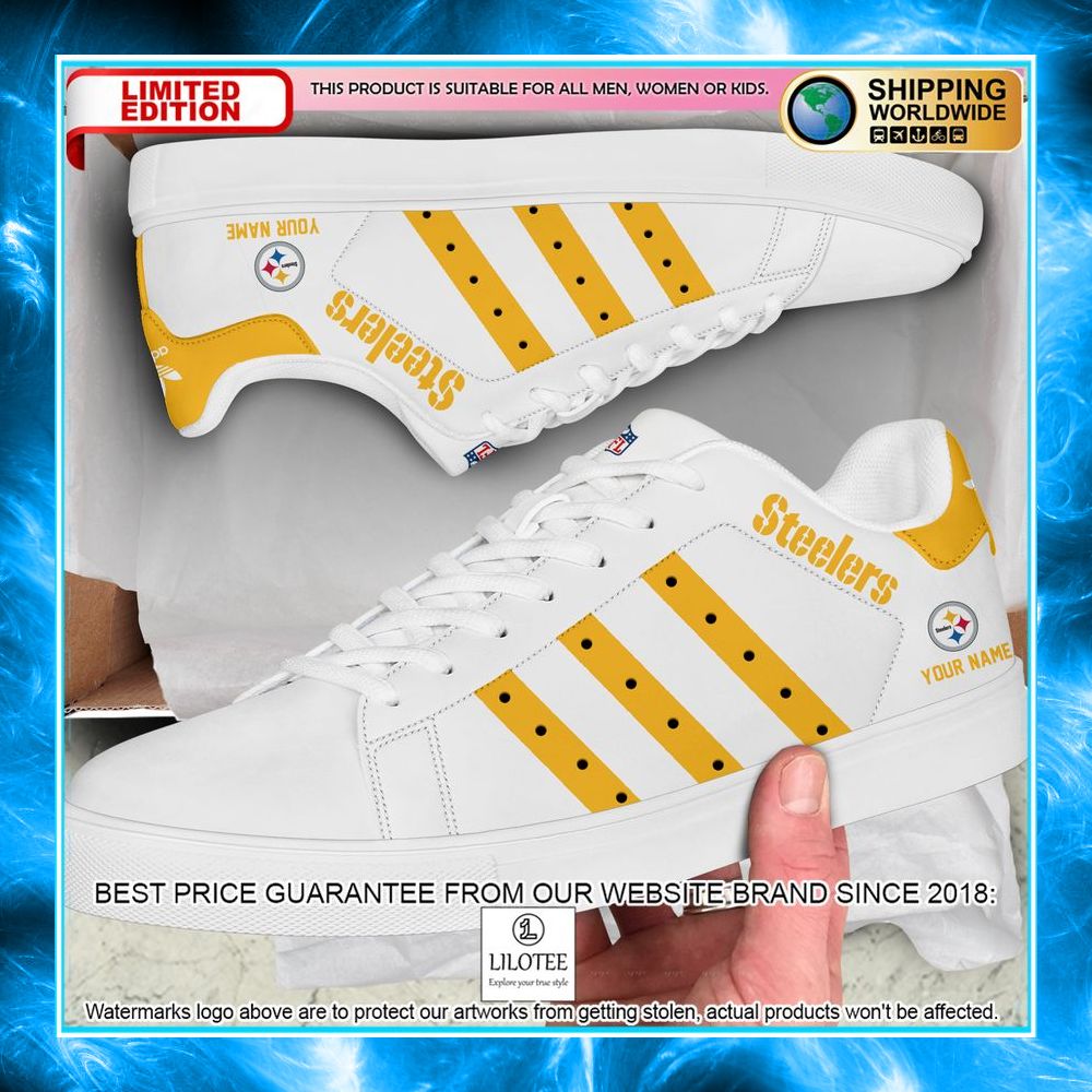 personalized nfl pittsburgh steelers stan smith shoes 1 900