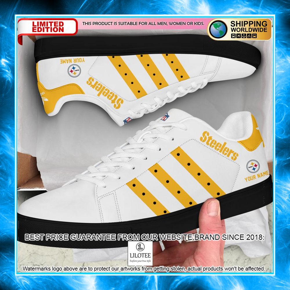 personalized nfl pittsburgh steelers stan smith shoes 2 138