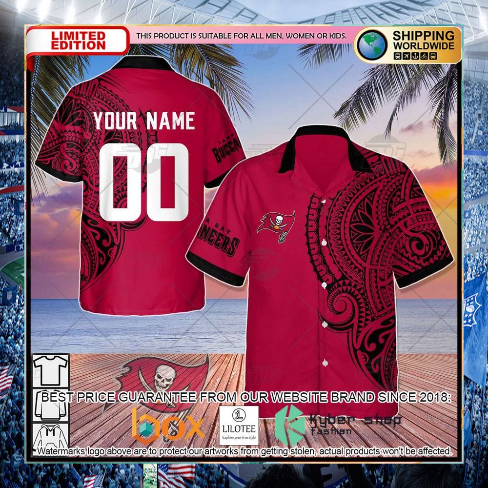 personalized nfl tampa bay buccaneers tattoo hawaiian shirt 1 683