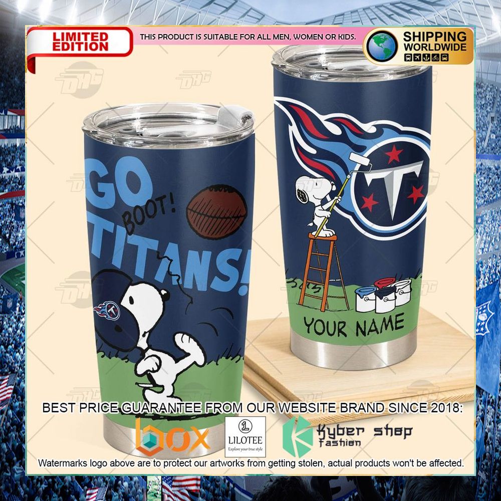 personalized nfl tennessee titans snoopy tumbler 2 216