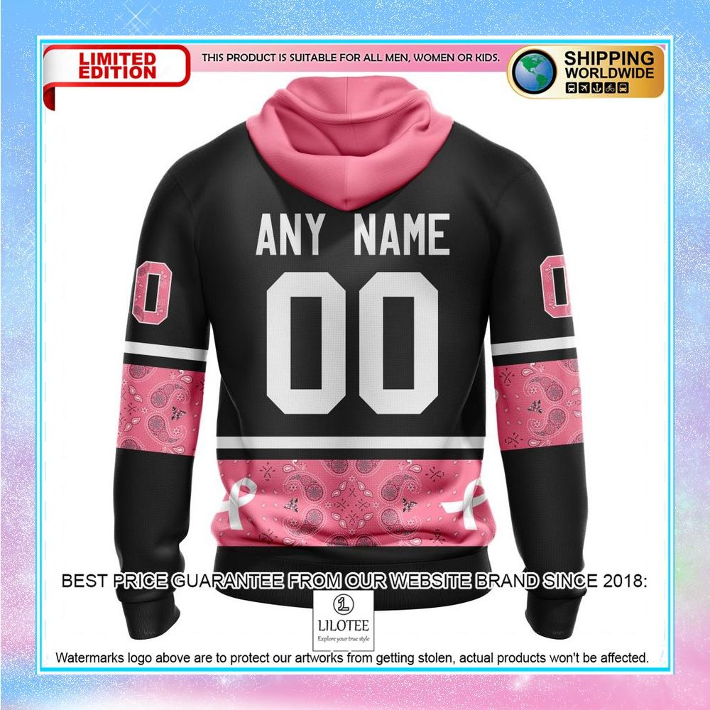 personalized nhl arizona coyotes design in classic style with paisley we wear pink breast cancer shirt hoodie 3 285