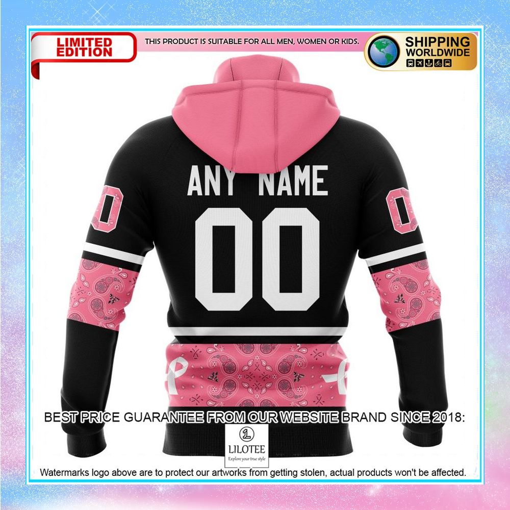 personalized nhl arizona coyotes design in classic style with paisley we wear pink breast cancer shirt hoodie 5 702