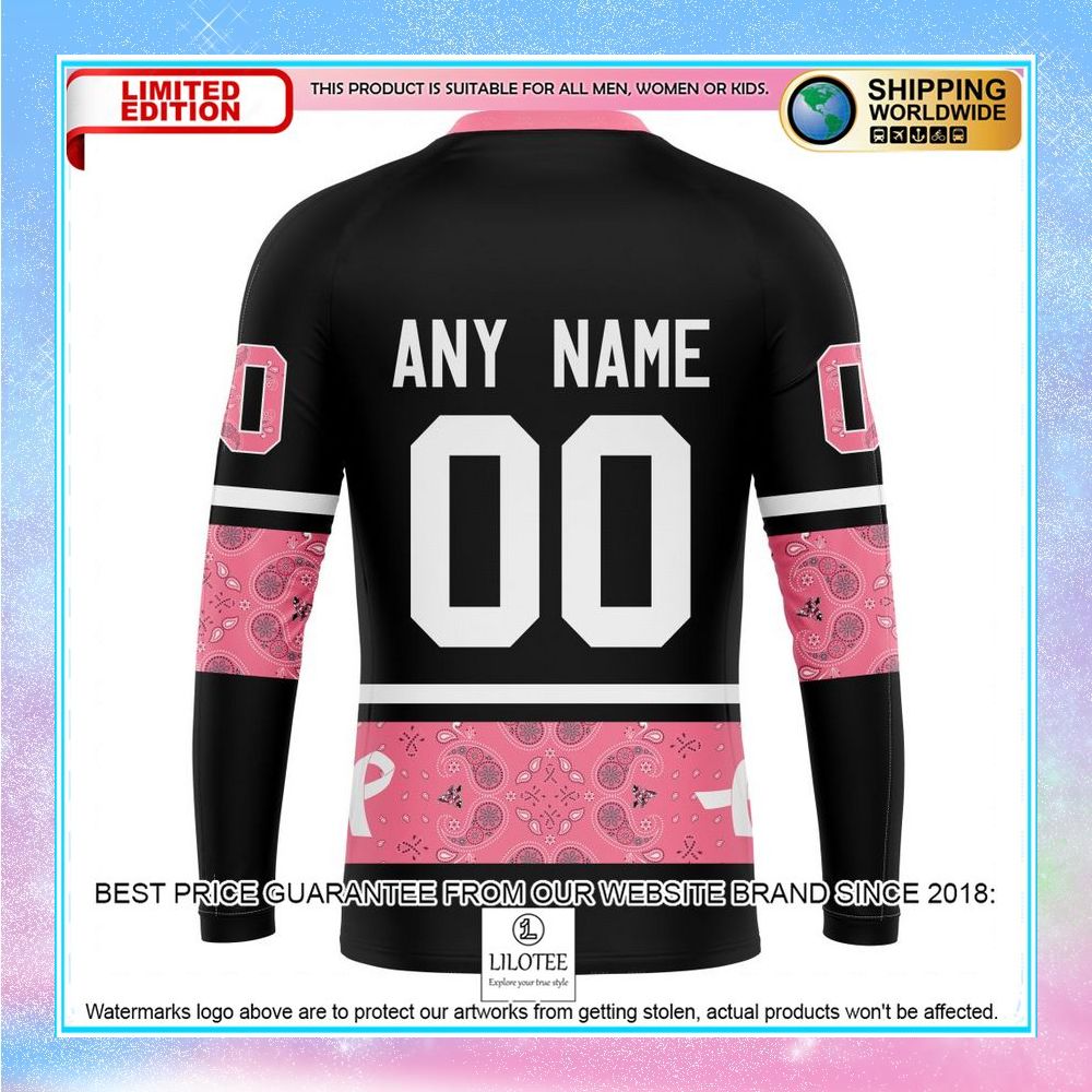personalized nhl arizona coyotes design in classic style with paisley we wear pink breast cancer shirt hoodie 7 650