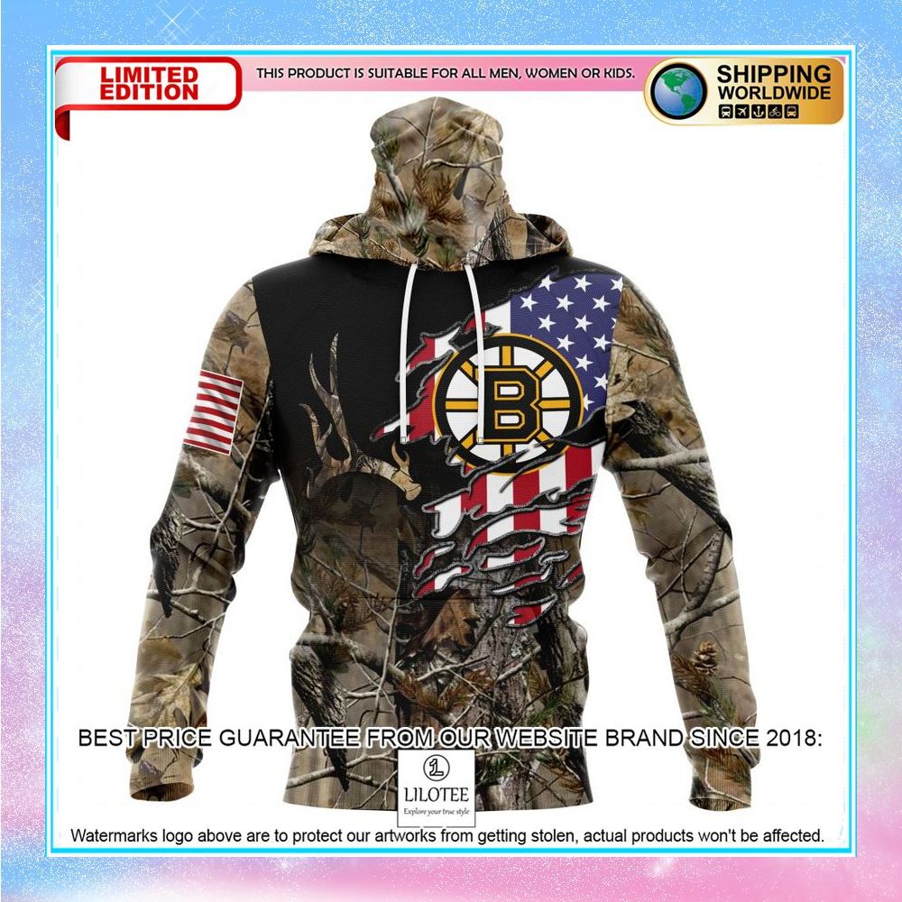 personalized nhl boston bruins camo realtree hunting shirt hoodie 4 592