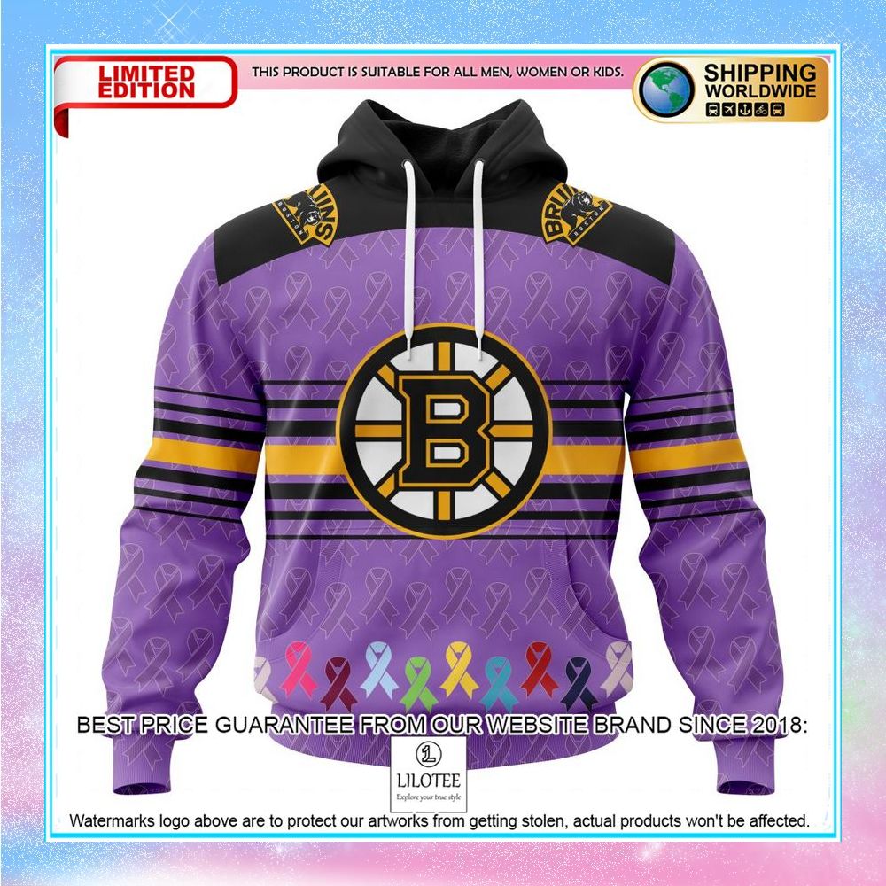 personalized nhl boston bruins design fights cancer shirt hoodie 1 963