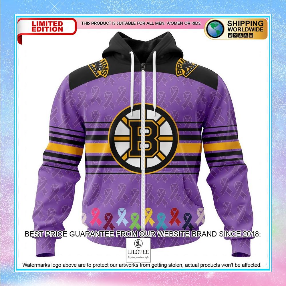 personalized nhl boston bruins design fights cancer shirt hoodie 2 541