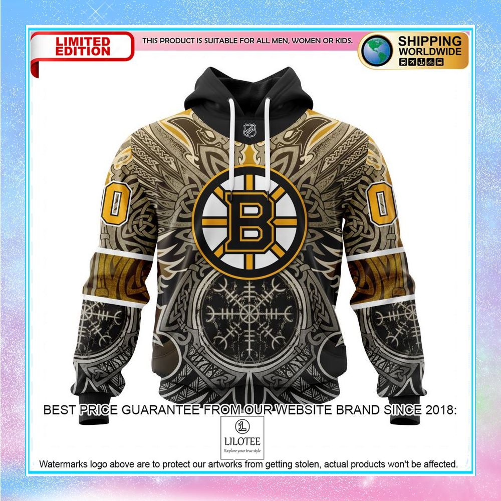 personalized nhl boston bruins norse viking symbols shirt hoodie 1 616