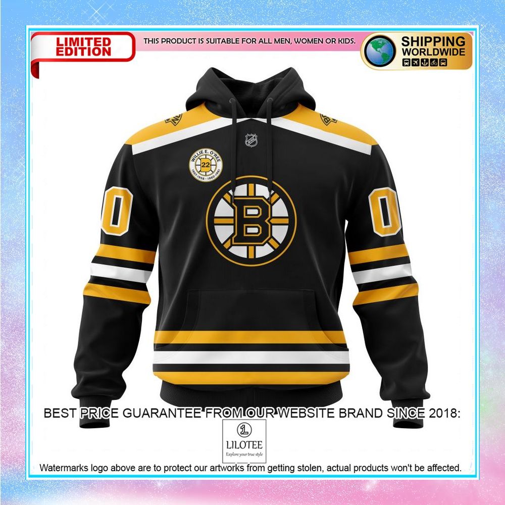 personalized nhl boston bruins willie e oree jersey retirement shirt hoodie 1 731