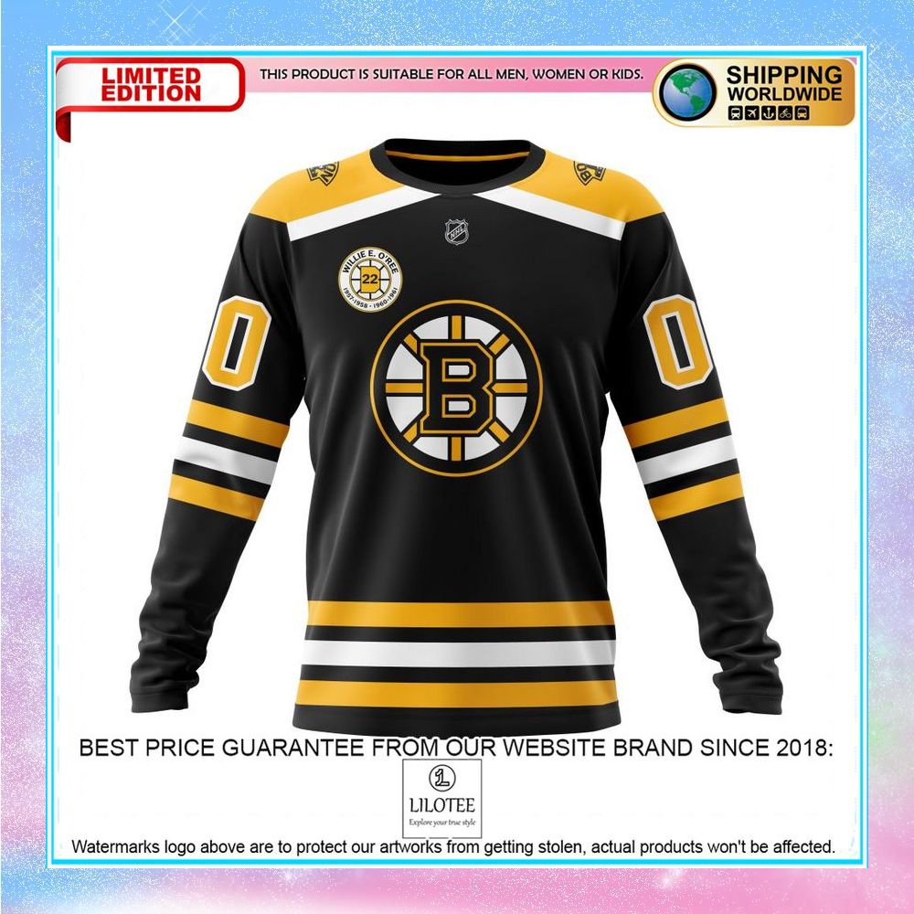 personalized nhl boston bruins willie e oree jersey retirement shirt hoodie 6 908