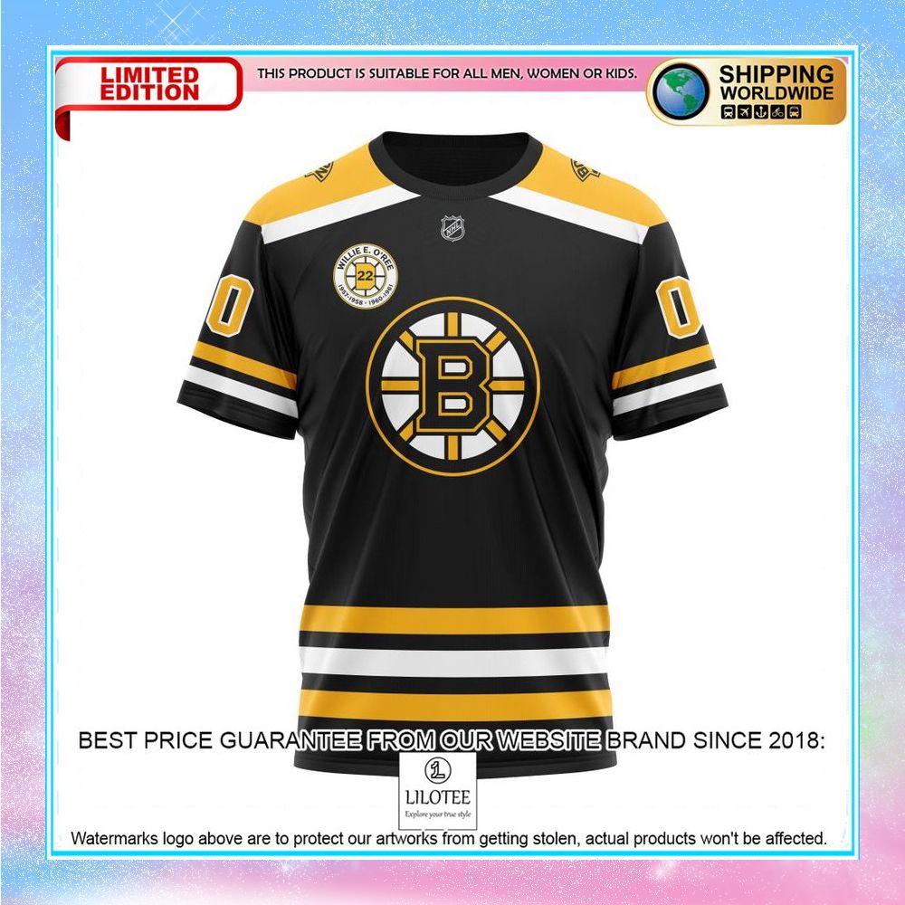 personalized nhl boston bruins willie e oree jersey retirement shirt hoodie 8 475