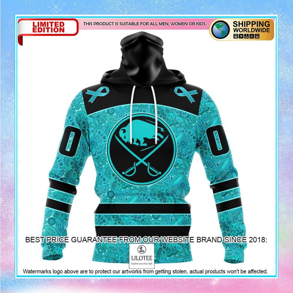 personalized nhl buffalo sabres design fight ovarian cancer shirt hoodie 4 128