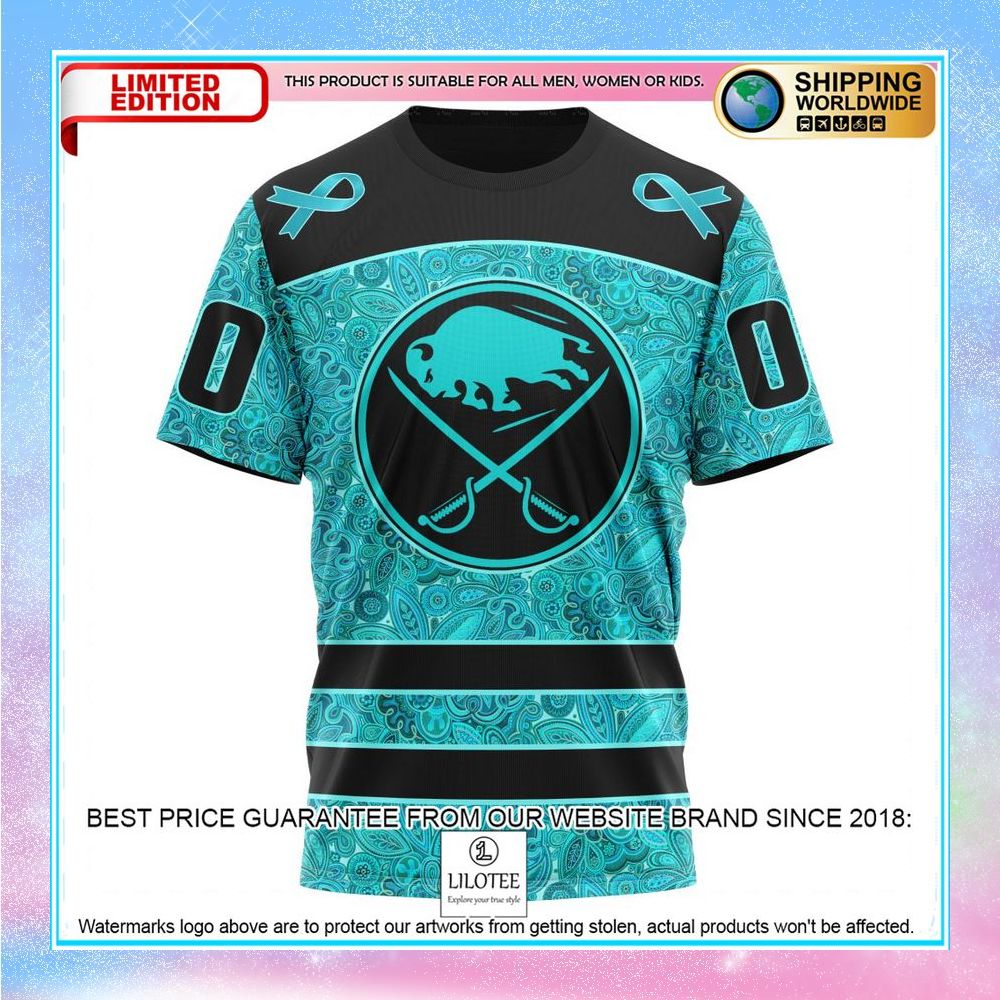 personalized nhl buffalo sabres design fight ovarian cancer shirt hoodie 8 37
