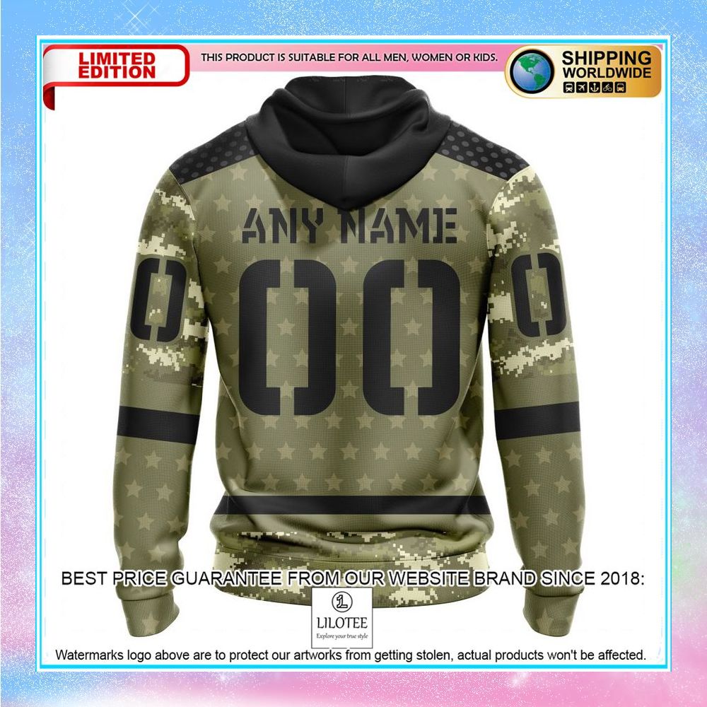 personalized nhl carolina hurricanes camo military appreciation shirt hoodie 3 816