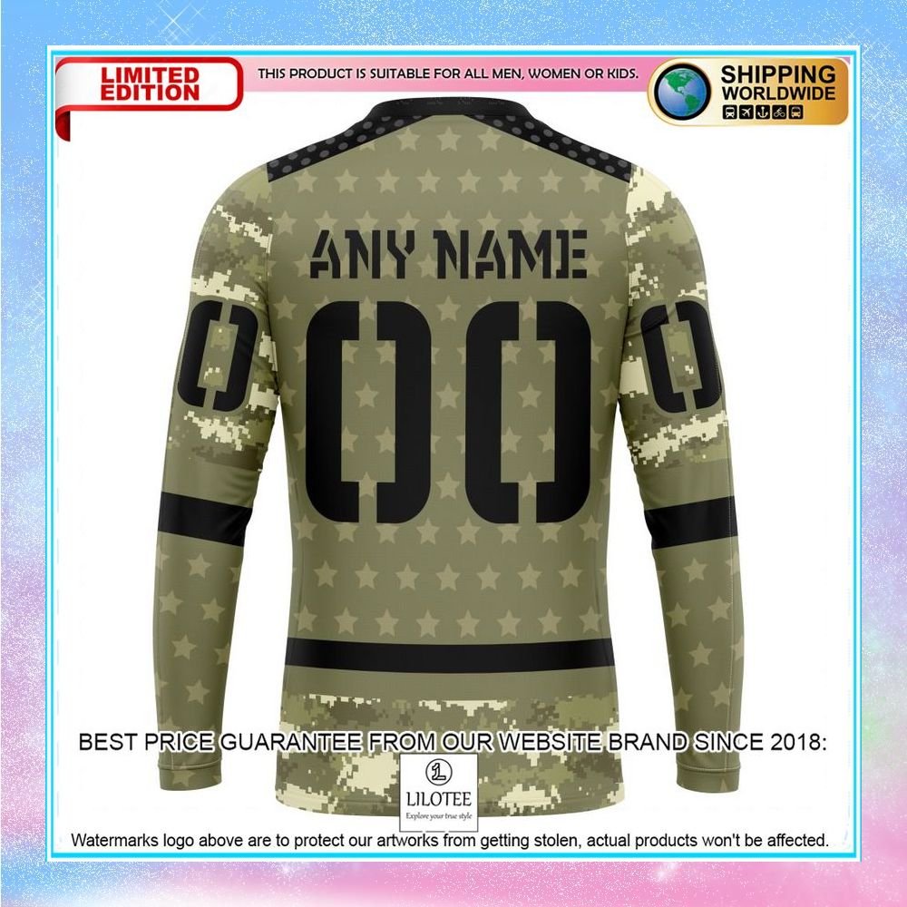personalized nhl carolina hurricanes camo military appreciation shirt hoodie 7 234