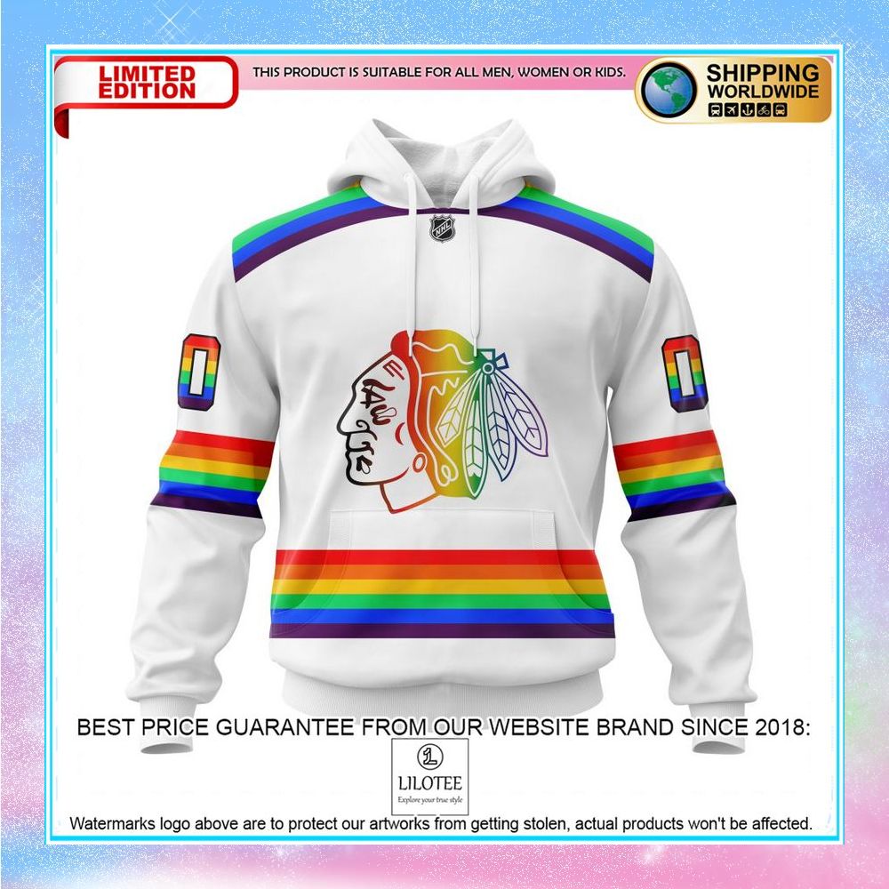 personalized nhl chicago blackhawks lgbt pride shirt hoodie 1 631