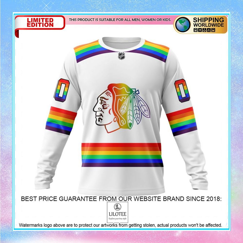 personalized nhl chicago blackhawks lgbt pride shirt hoodie 6 471