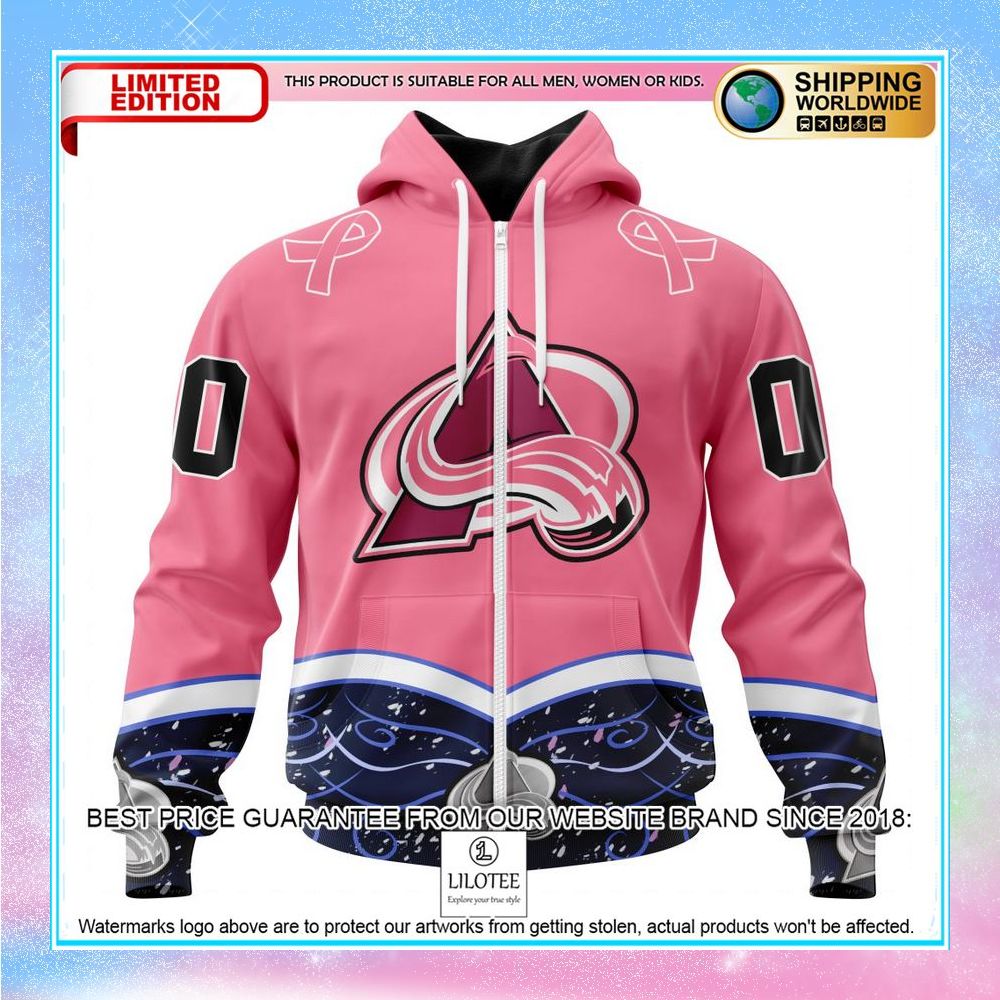 personalized nhl colorado avalanche hockey fights cancer shirt hoodie 2 867