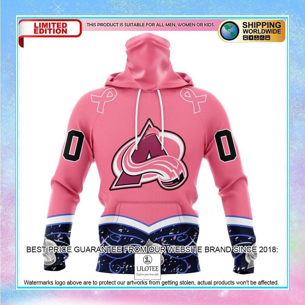 personalized nhl colorado avalanche hockey fights cancer shirt hoodie 4 125