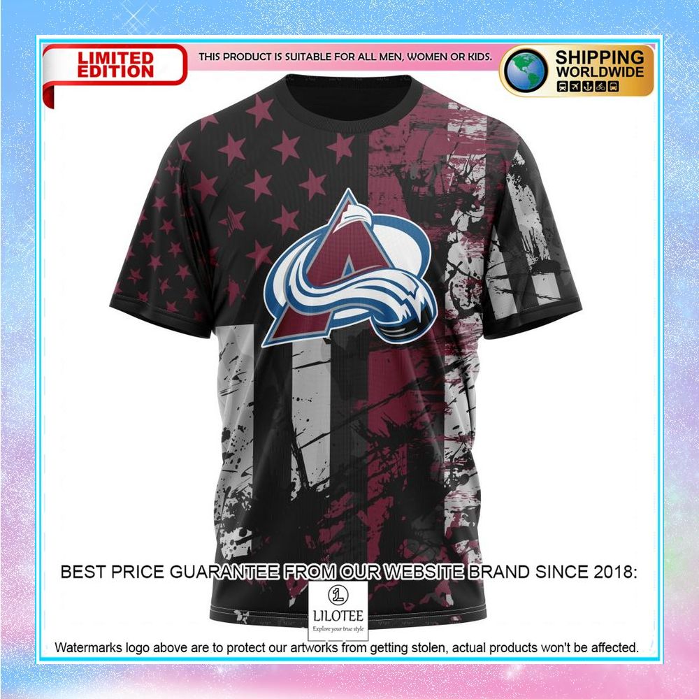 personalized nhl colorado avalanche jersey for america shirt hoodie 8 814