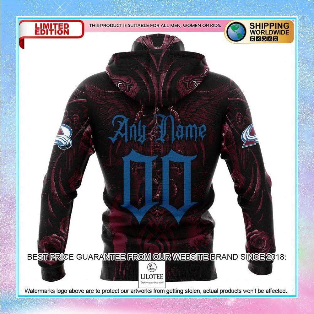 personalized nhl colorado avalanche skull art shirt hoodie 5 770